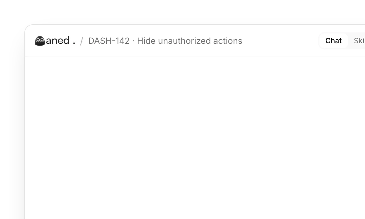 AnedAI Studio implementing DASH-142 across web and api, following Decision D-2, editing files, running tests and opening a pull request.